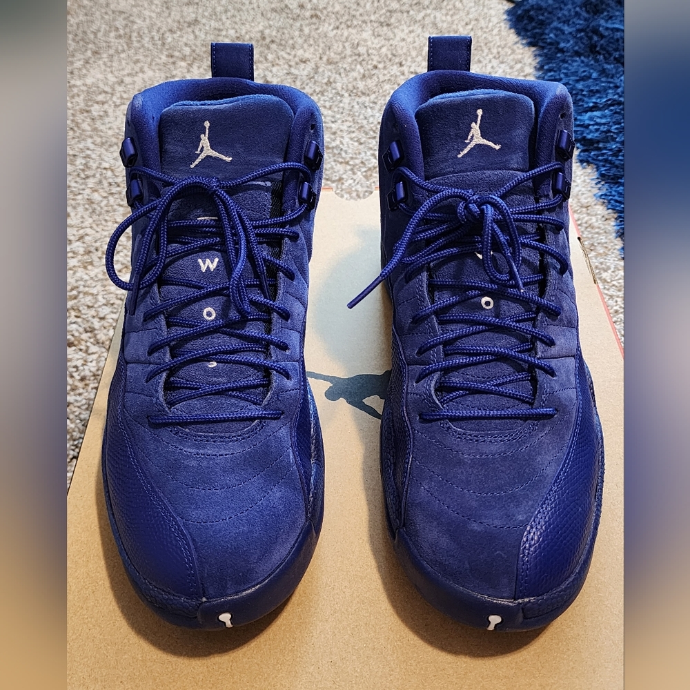 Men's Air Jordan 12 Retro Deep Royal 130690-400 Size 10.5